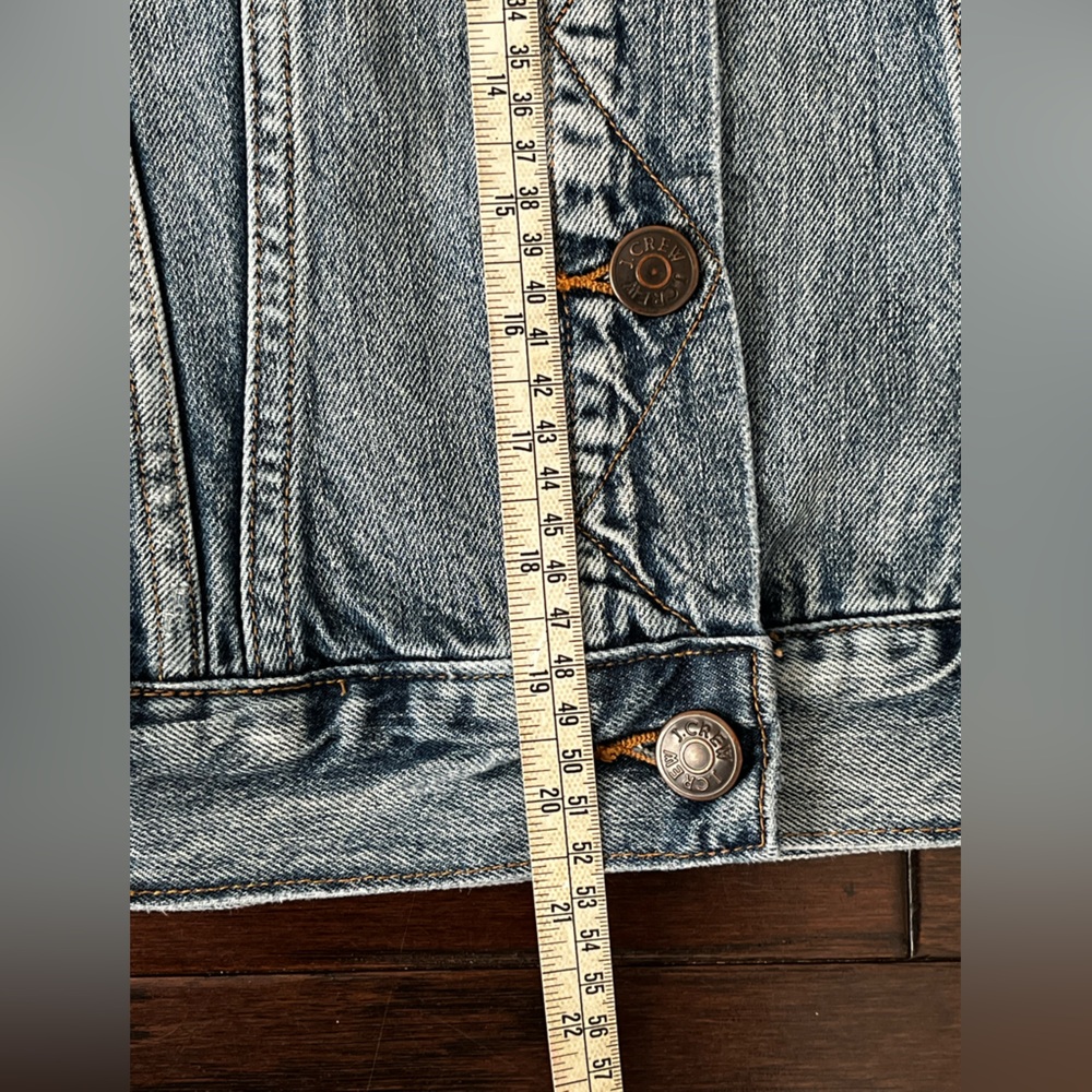 J. Crew Indigo Denim Woman’s Vest, Small - Picture 5 of 13
